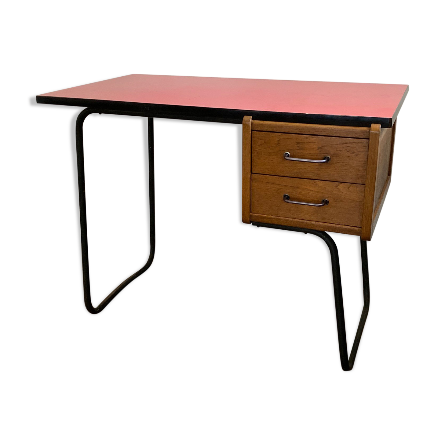 Vintage red formica desk