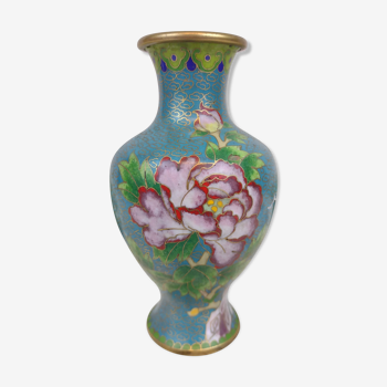 Vase emaux cloisonnés chine