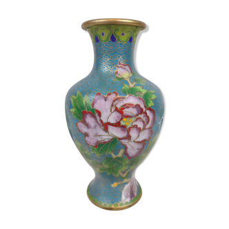 Vase emaux cloisonnés chine