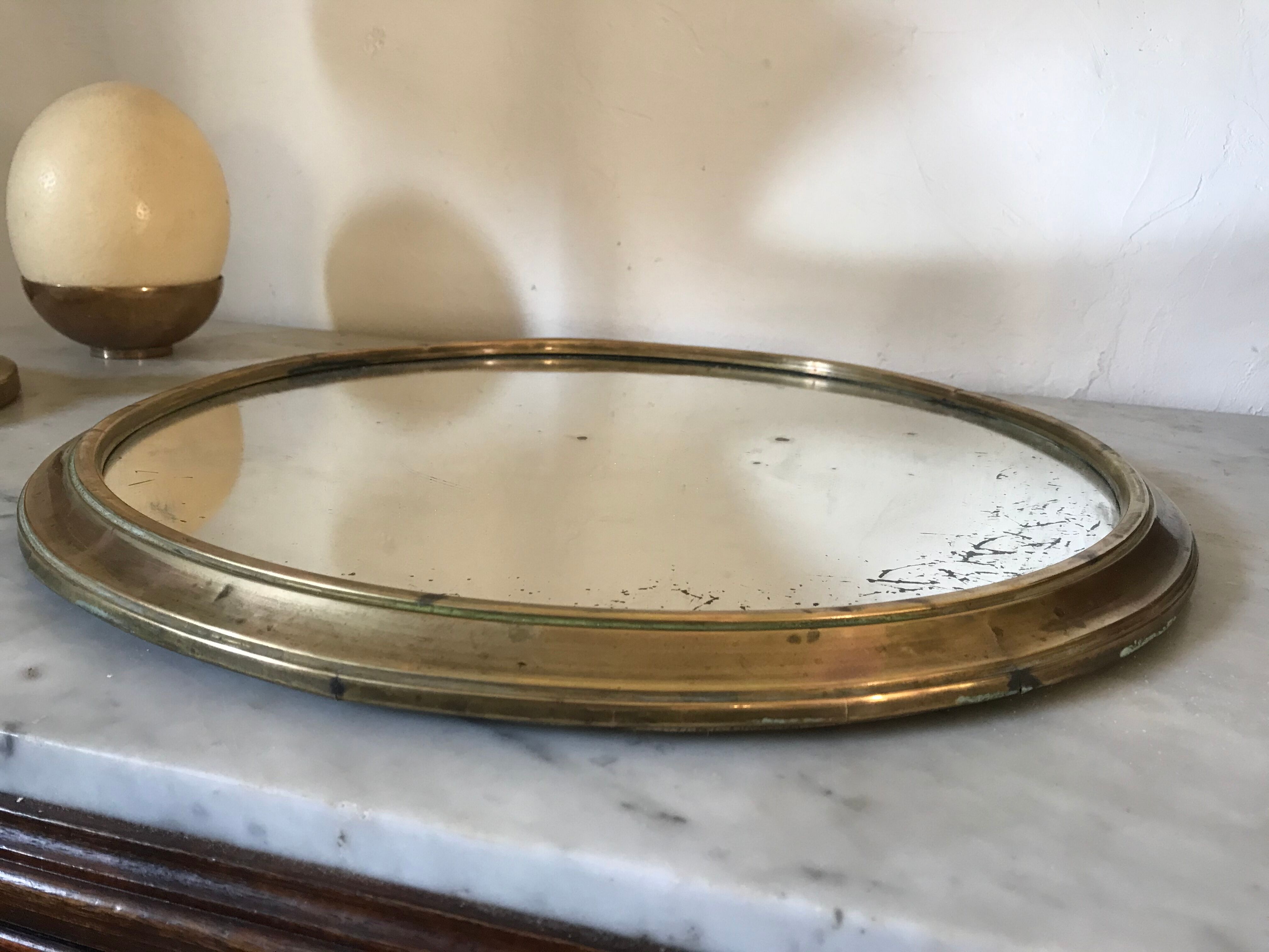 Old mirror tray 42cm