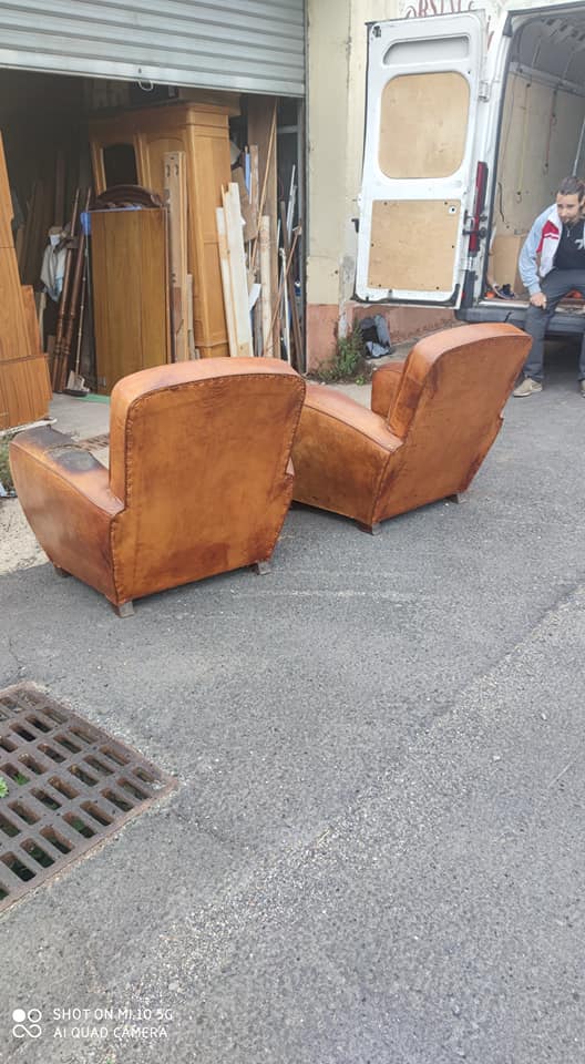 Pair of leather club shoes circa 1930/40