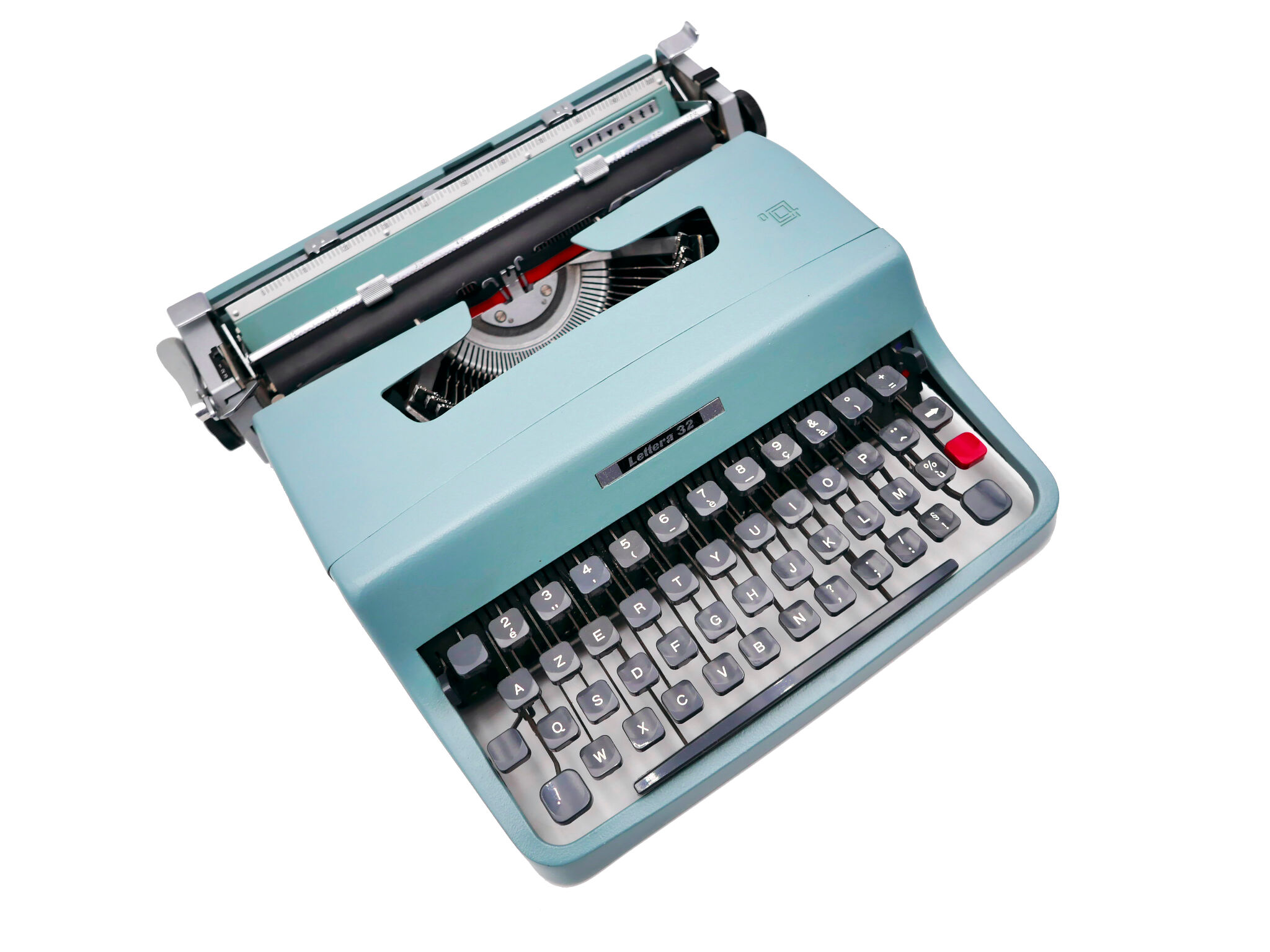 Typewriter Olivetti Lettera 32 green revised ribbon new