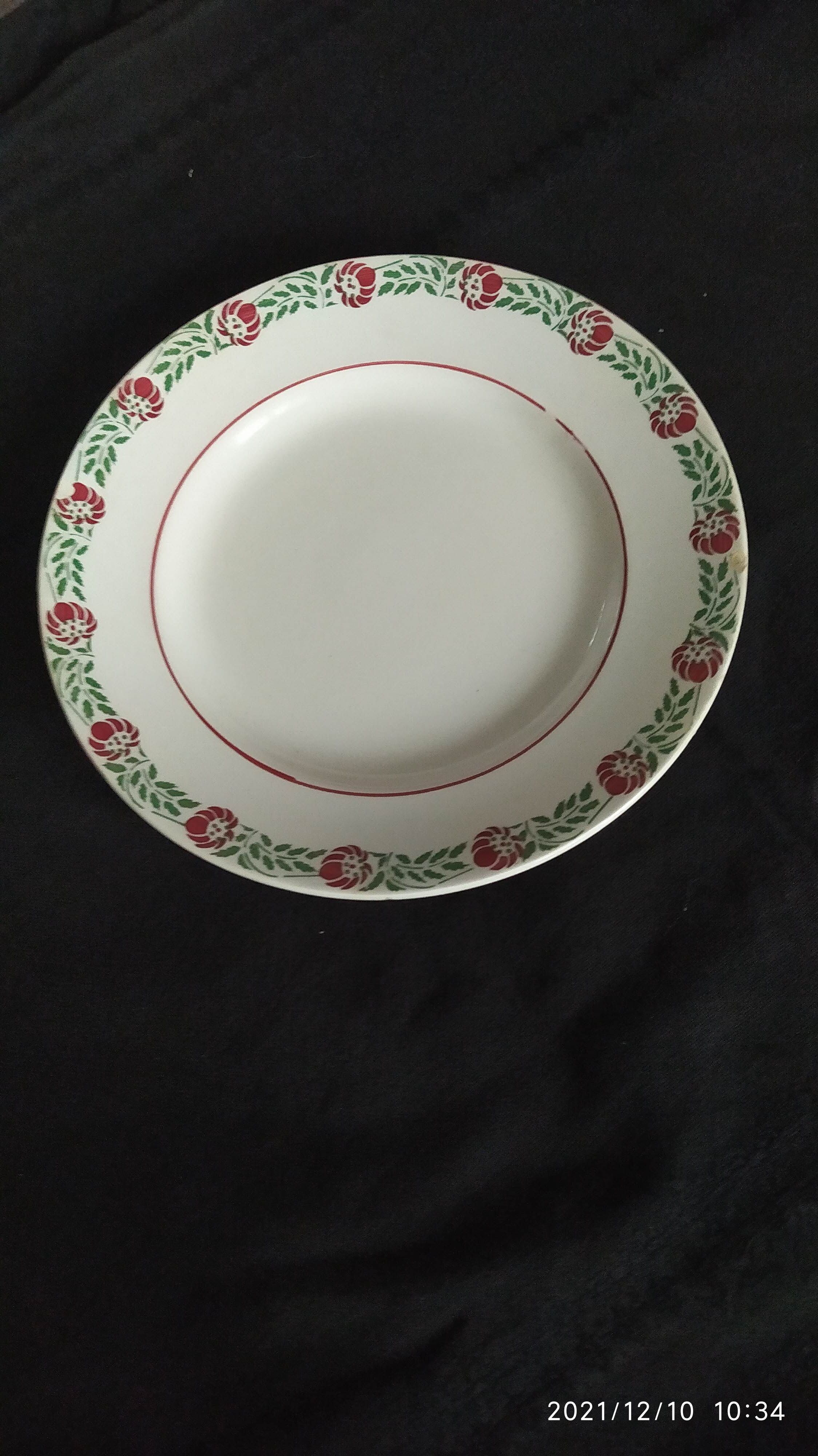 Series of 6 plates Moulin des Loups model Coopé