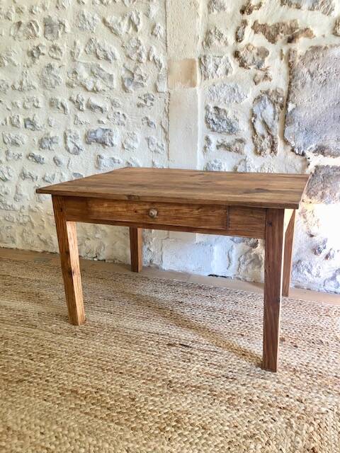 Wooden farmhouse coffee table