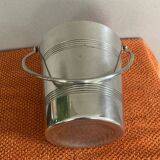 Ice bucket with handle from the late 19th / early 20th century in hallmarked silver-plated metal