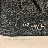 Original engraving by Henry de Waroquier (1936)