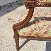 Armchair Louis XVI walnut of the XIXth century