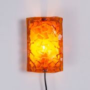 Vitrika Nybro amber coloured wall lamps