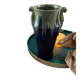 Art Deco blue vase