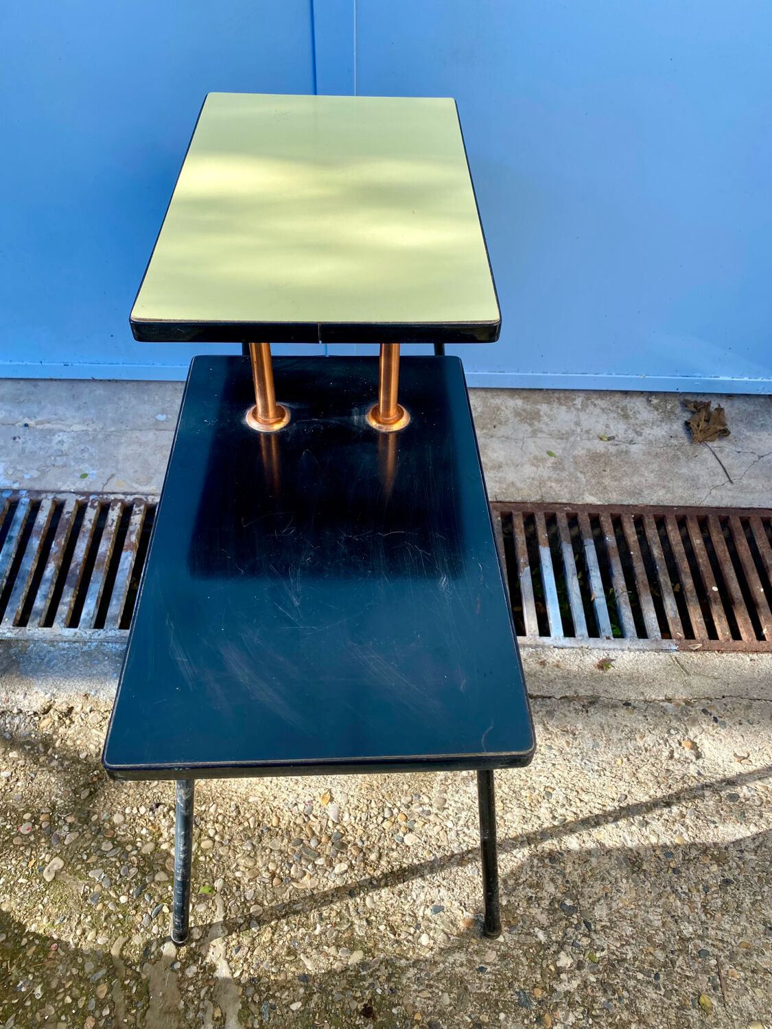 Porte plante vintage en formica