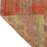 Anatolian handmade vintage rug 265 cm x 106 cm