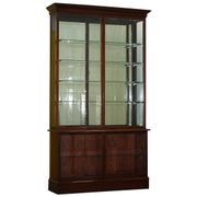 Rare glass-fronted Victorian apothecary cabinet.