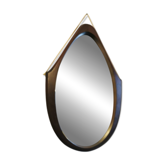 Italian teak mirror