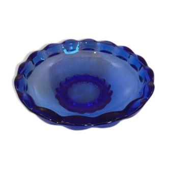 Blue glass cup