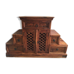 Meuble Tv pyramide palissandre