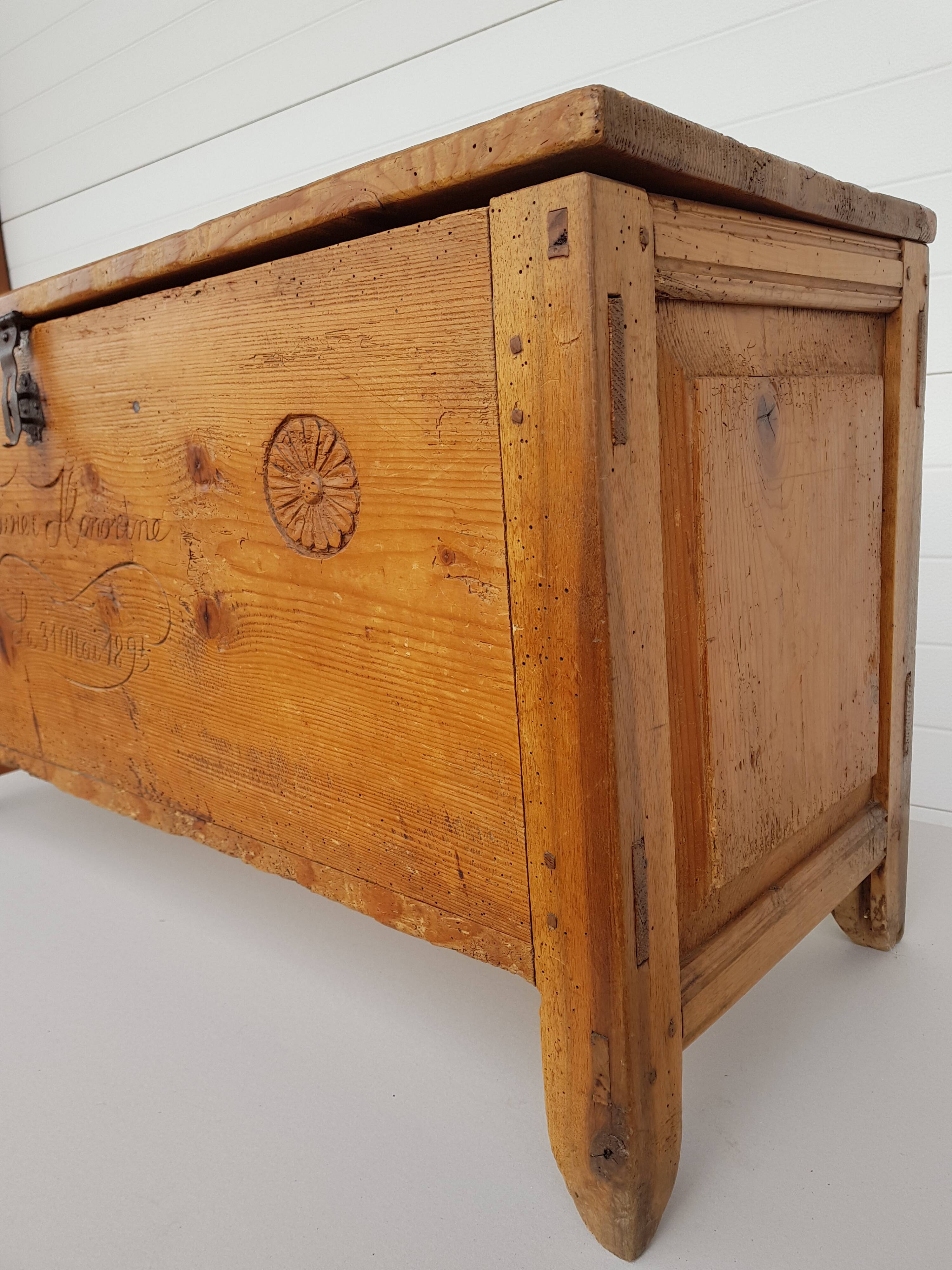 Wedding Chest dated "1895" Flavie Honorine