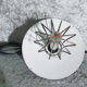 Industrial hanging lamp in black and white