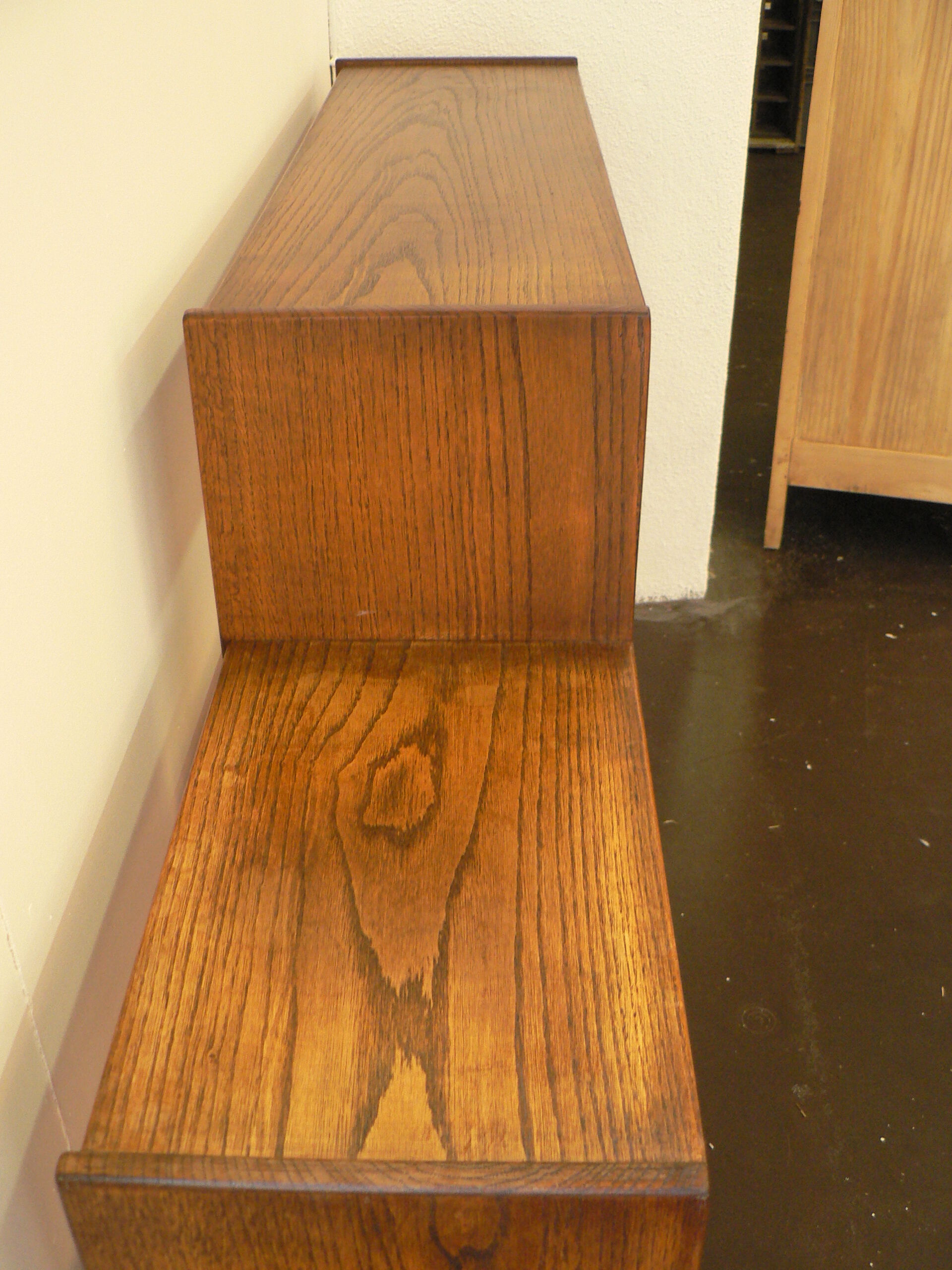 Vintage solid oak shelf