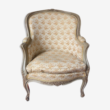 Bergère fauteuil de style Louis XV