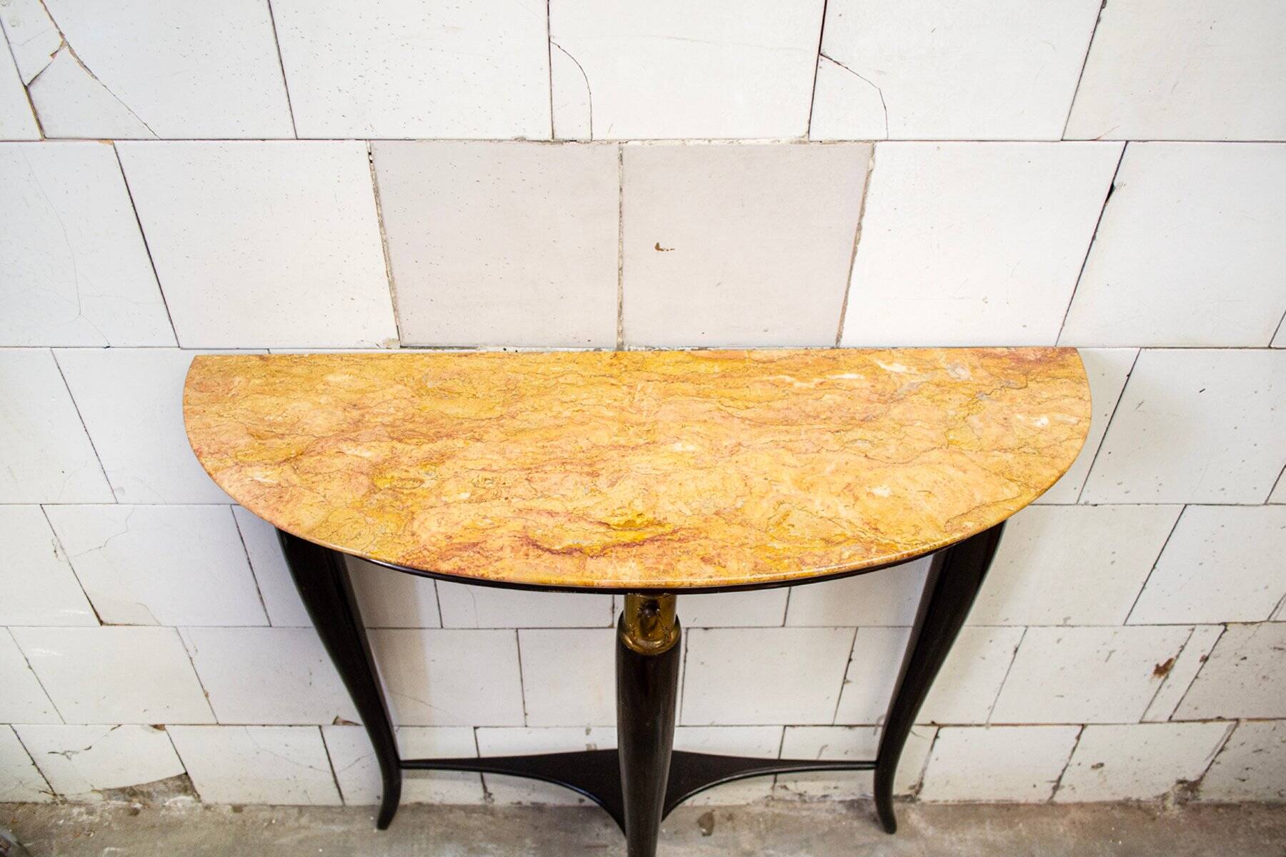 Teak console attributed to Osvaldo Borsani, Italy, 1950s.