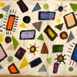 Abstraction with a starry sky
