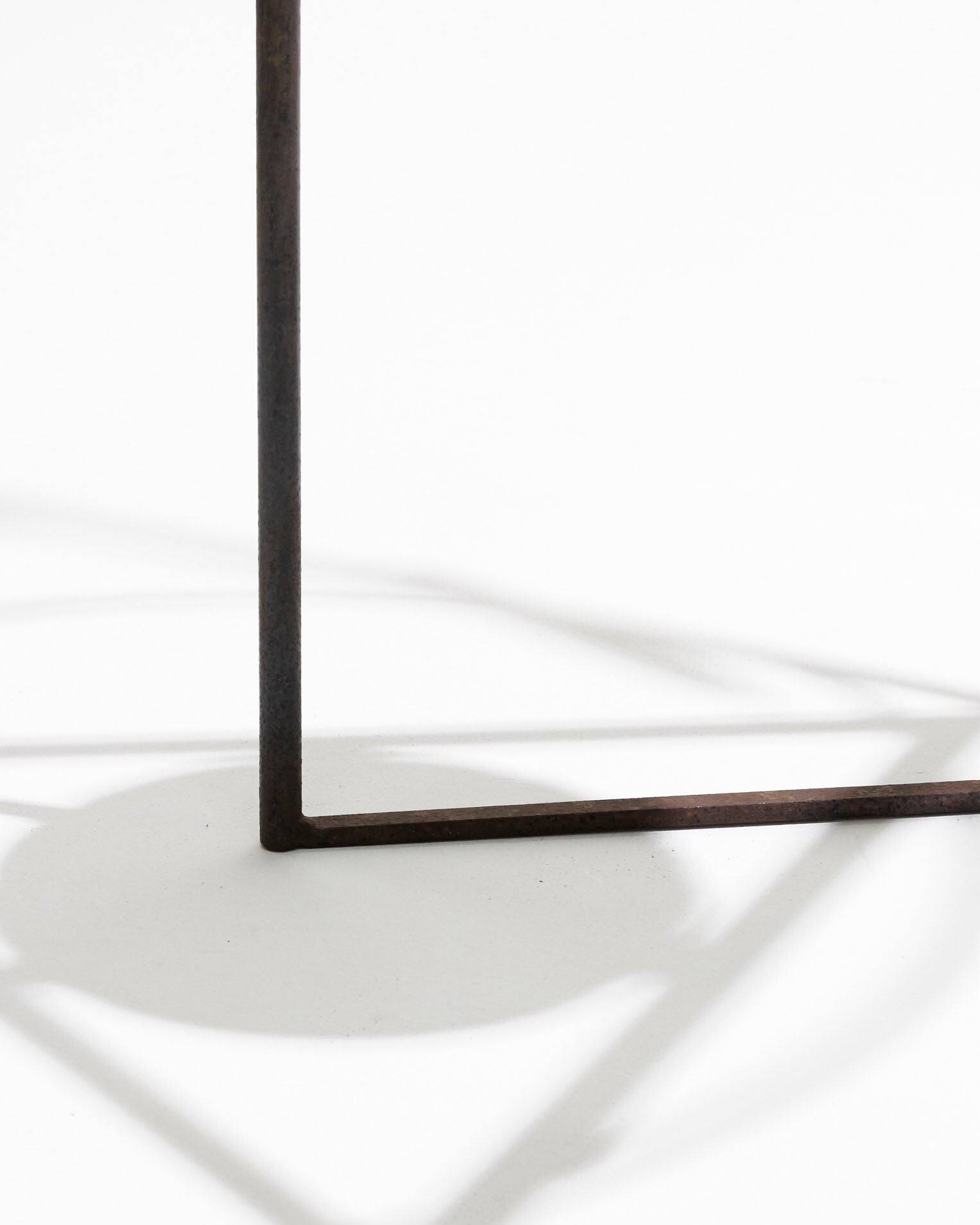 Chaise sculpturale en acier, 1980s