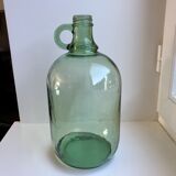 Green lady-jeanne with handle 70s