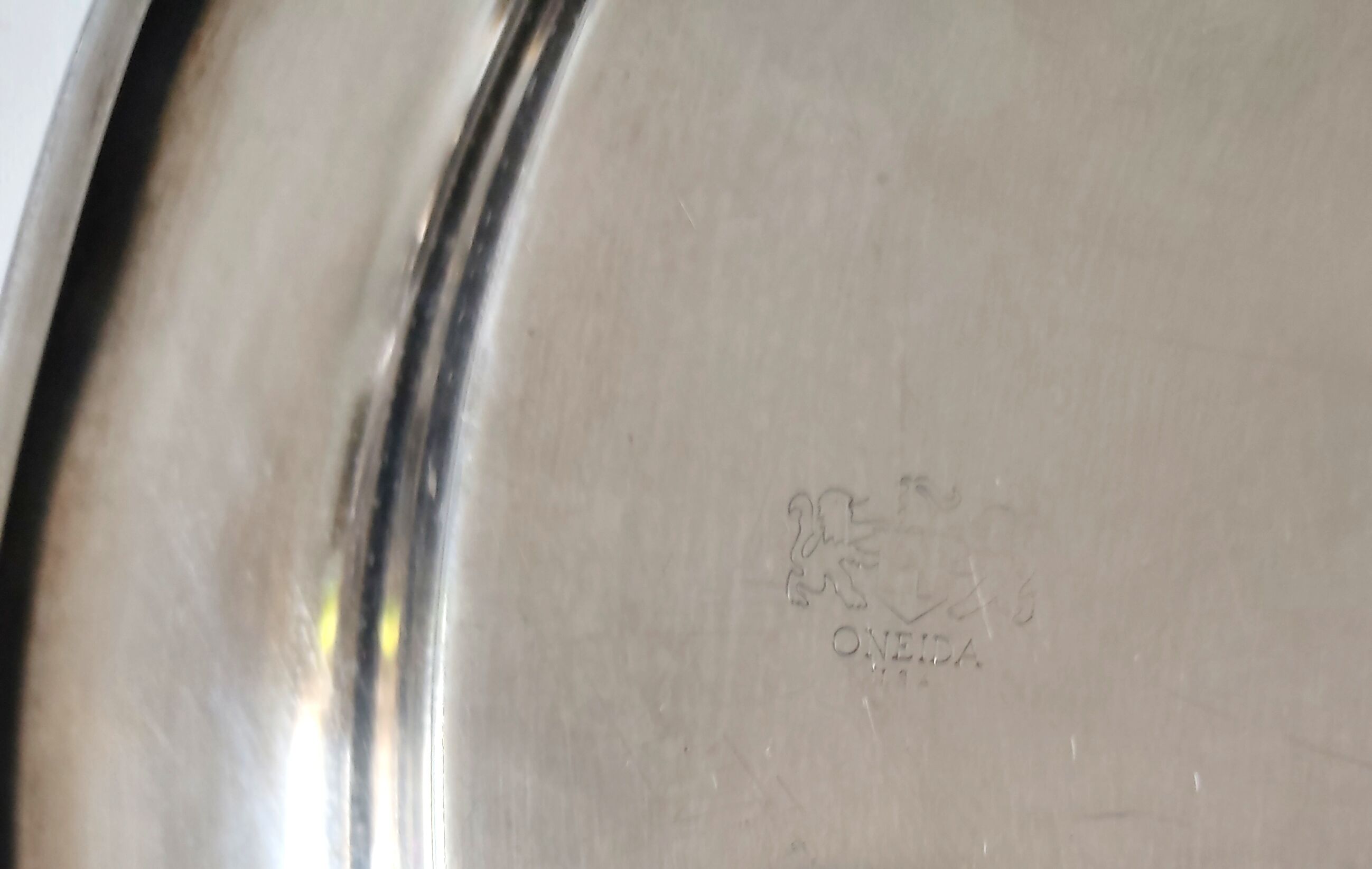 Plateau Métal argenté Oneida USA