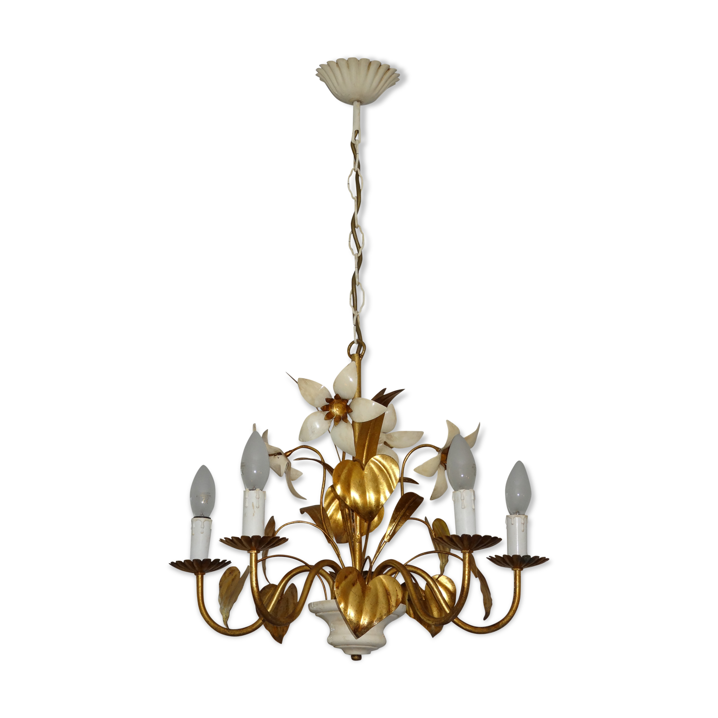 Lustre metal dore and 70's