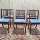 Set of 6 English chairs with barrettes