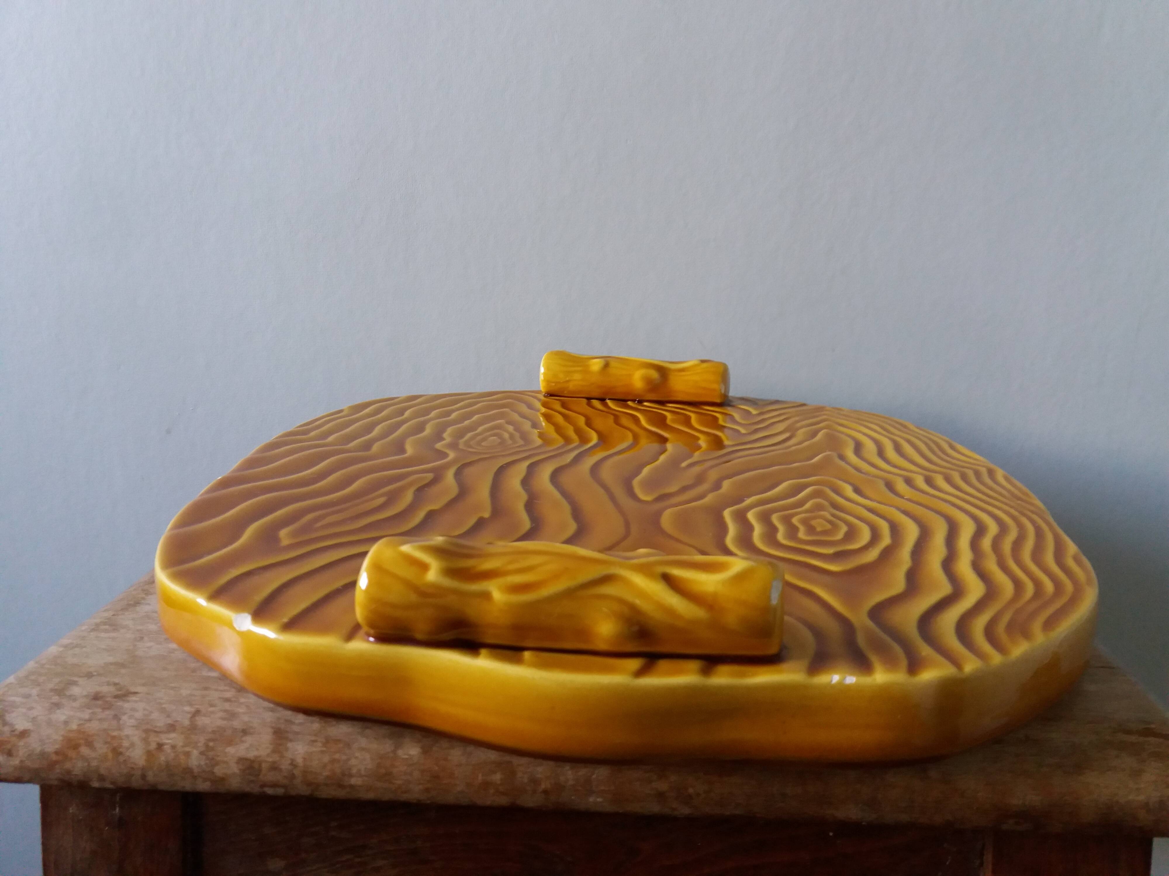 Noblaceram Limoges wood-effect slip cheese board
