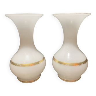 Pair of opaline vase