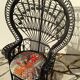 Fauteuil Emmanuelle peacock rotin