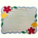 Vichy fleur placemat beige