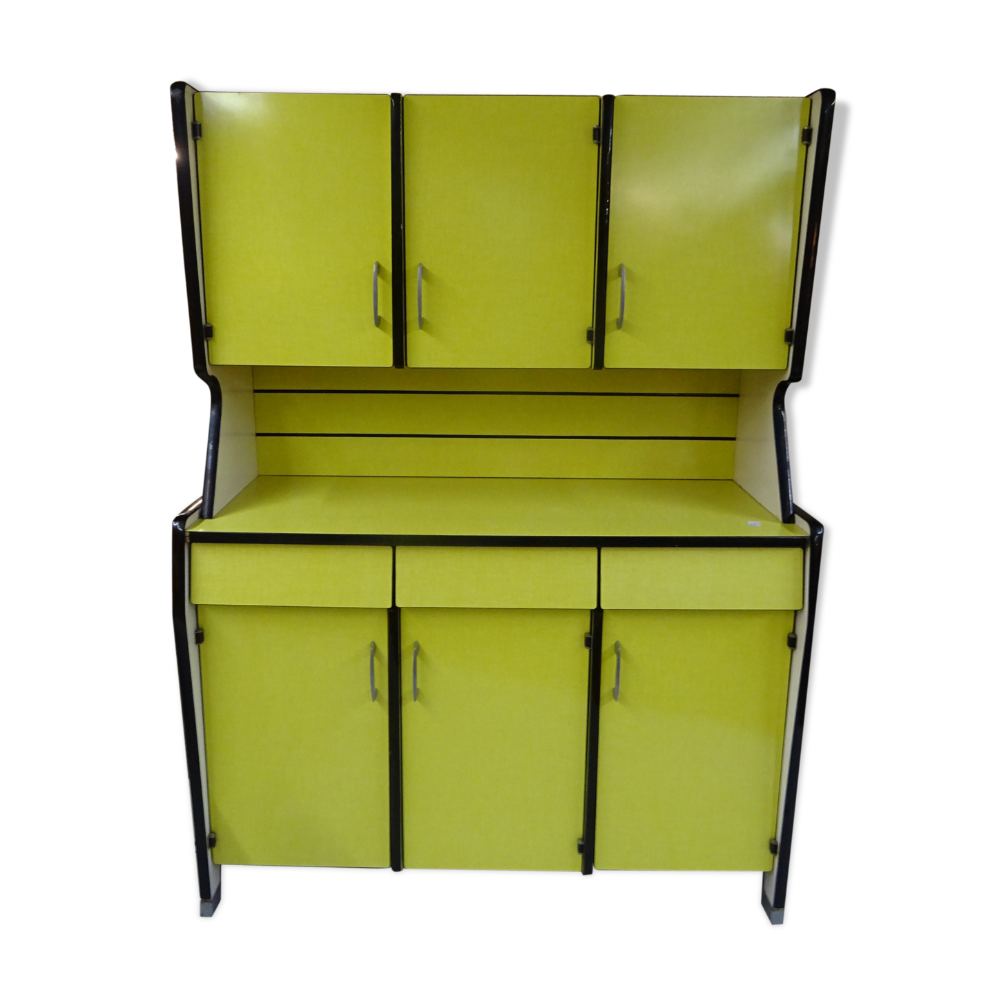 Yellow formica buffet