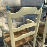 Pair of mulched armchairs Provence