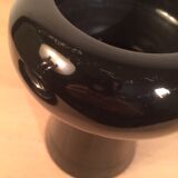 Modernist black ceramic vase