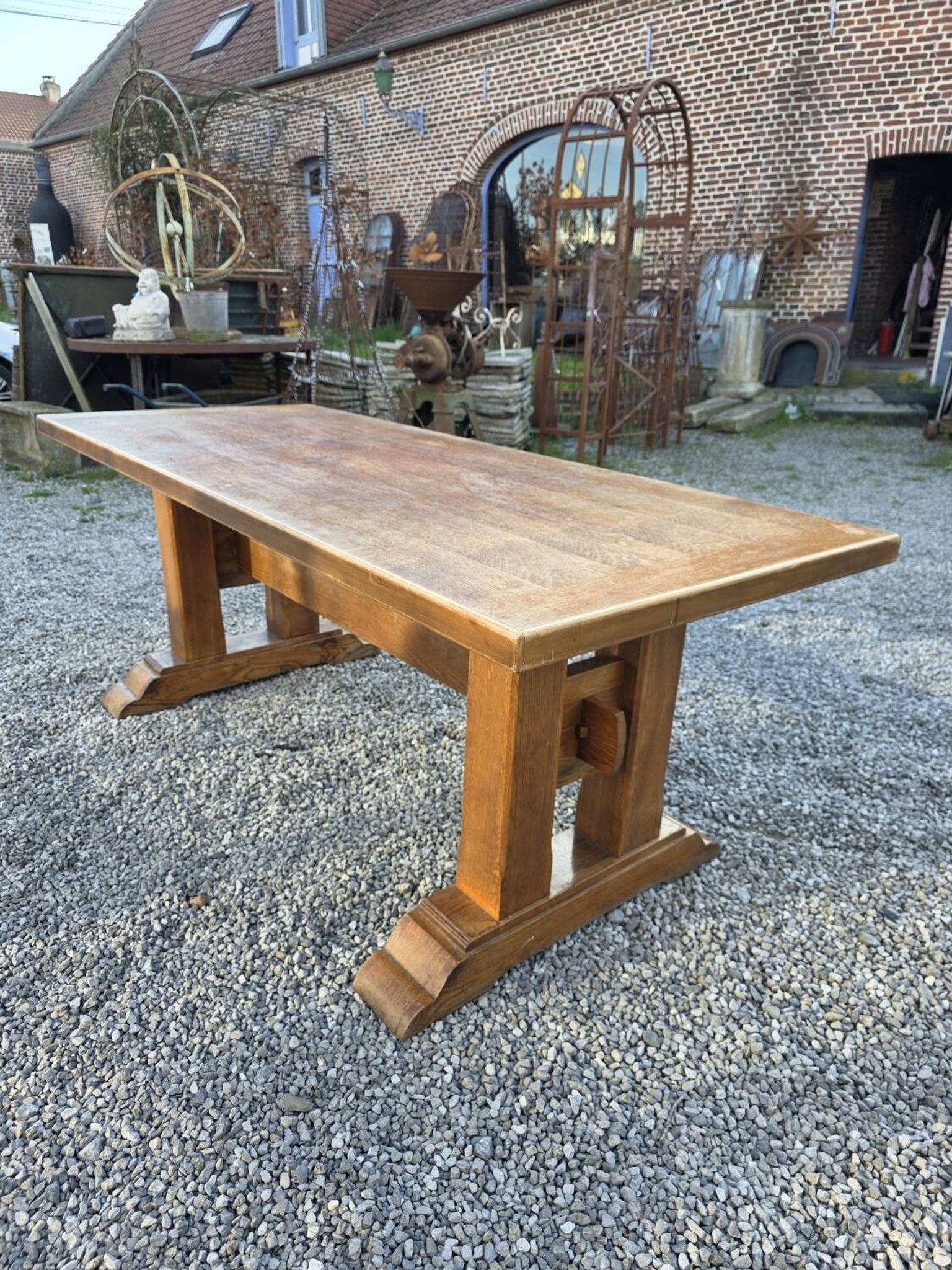 Oak farmhouse table