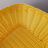 Yellow scoubidou basket