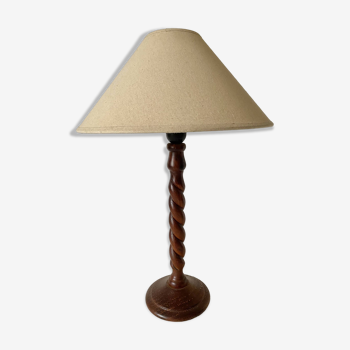 Lampe en bois tourné h 50