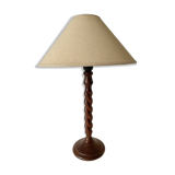 Turned wooden lamp h 50