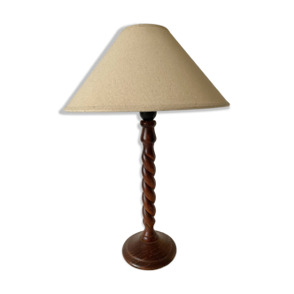 Lampe en bois tourné h 50