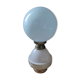 Lampe chevet base art déco rose globe opaline