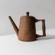 Vintage wooden pitcher from the 1960s, hand-carved.