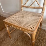 Set of 4 ‘Faux Bamboo’ Chippendale Chairs Vintage