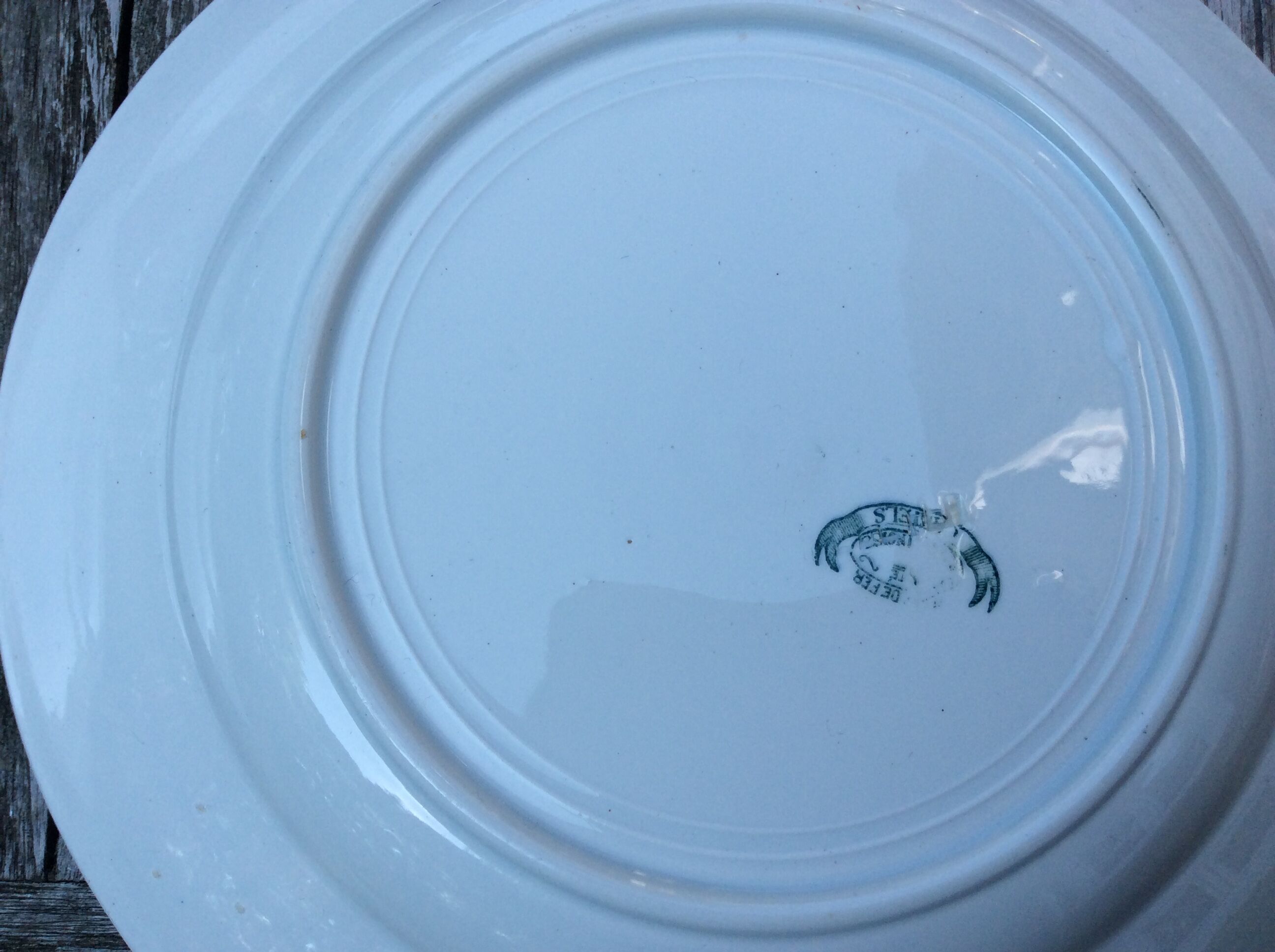 Series 6 tablespoons Plate Iron Earth