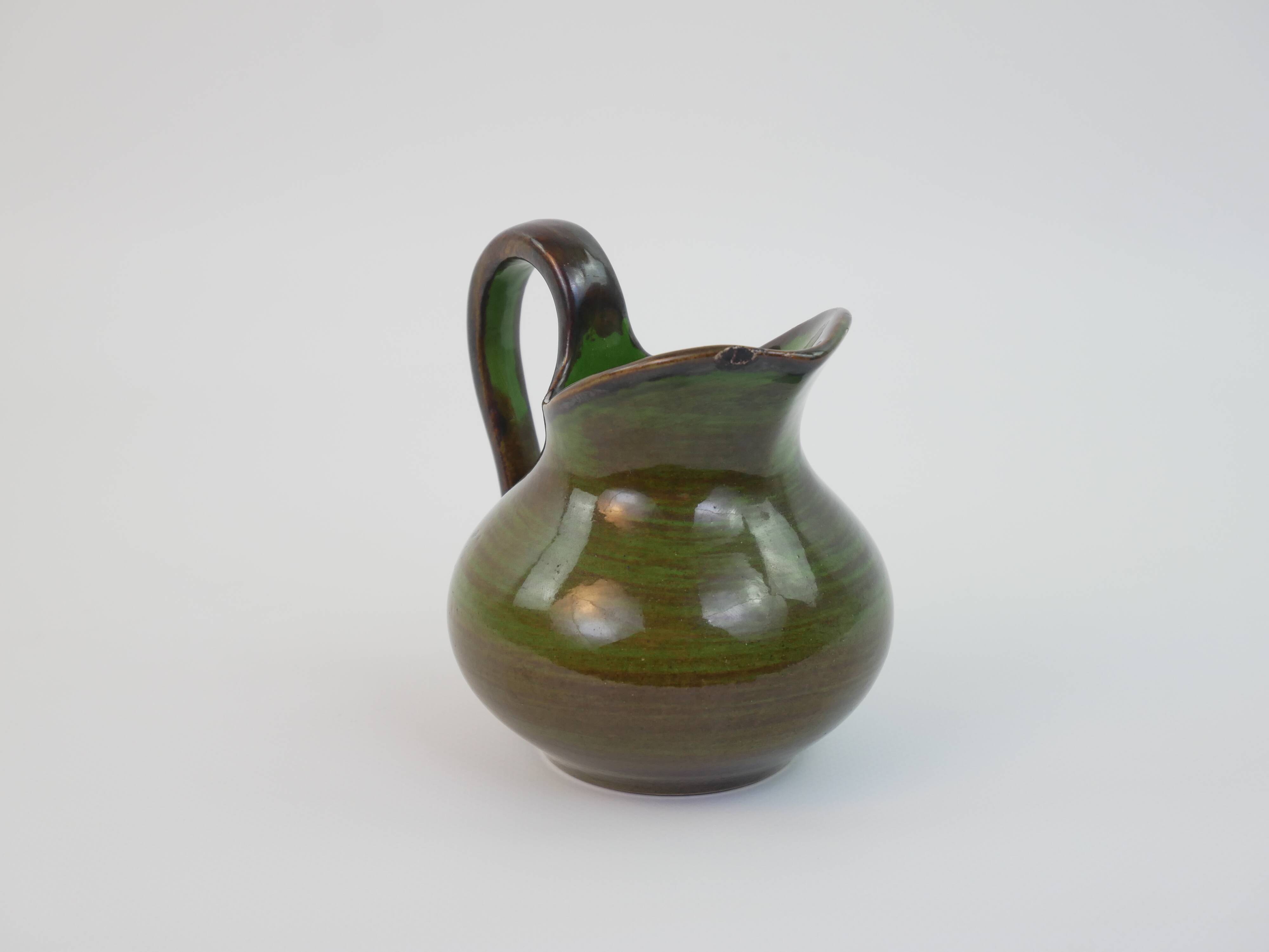 Petite verseuse / Saucière Saint Clément verte