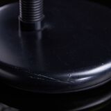 Lampe de table noire mate avec capuchon sphérique