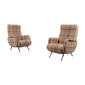 Pair of Italian armchairs by Giuseppe Rossi