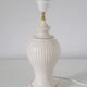 Vintage table lamp "St Michael" – Ribbed ceramic and country print